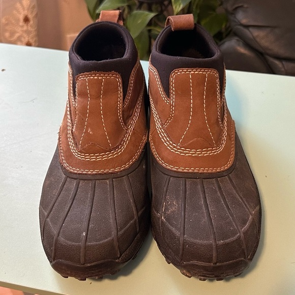 L.L. Bean Storm Chaser 4 Women’s Slip On Boots Brown Black Waterproof Size 8.5 M
